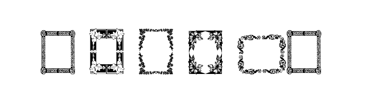 Vintage Frames 8  Free Fonts Download