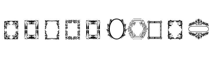 Vintage Frames 8  Free Fonts Download