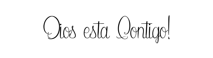 Dios%2Besta%2BContigo%2521 SecretoftheOctopus Font