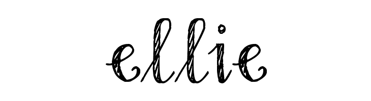 ellie Pea Ellie Bellie Font