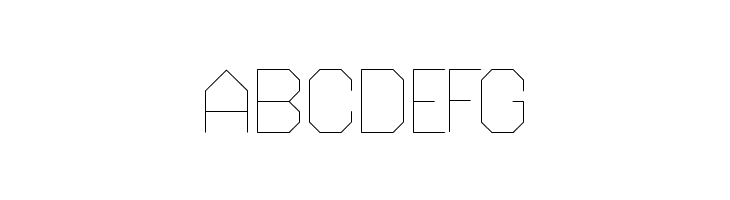Octagonal Ultra Light  Free Fonts Download