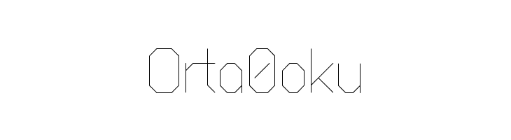 Octagonal Ultra Light  Free Fonts Download