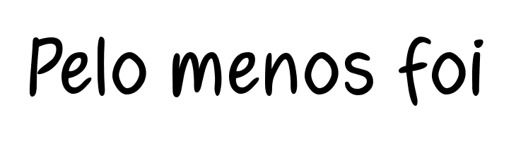 Pelo%2Bmenos%2Bfoi Fennario Font