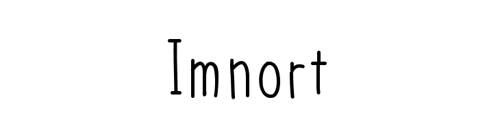 Imnort bkobiii Font