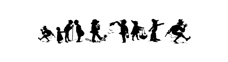 Mixed Silhouettes Six  Free Fonts Download