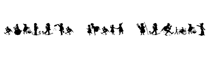 Mixed Silhouettes Six  Free Fonts Download