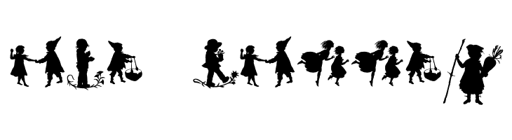 Mixed Silhouettes Six  Free Fonts Download