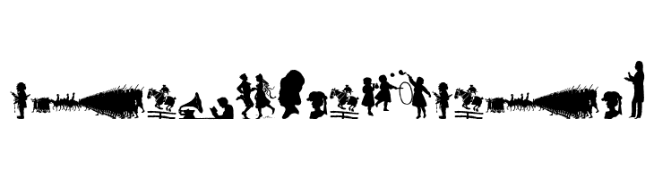 Mixed Silhouettes Six  Free Fonts Download