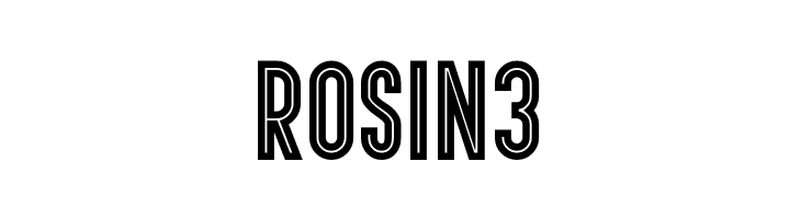 ROSIN3 Ariq Font