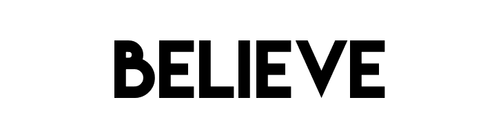 BELIEVE Lemon/Milk Font