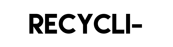 RECYCLI- Lemon/Milk Font