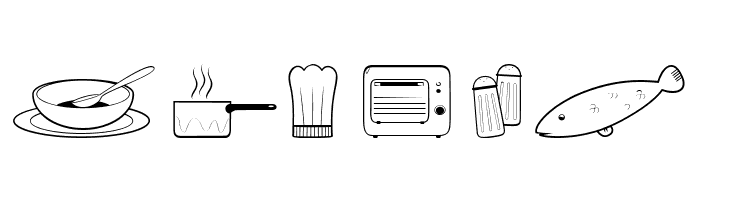 Cooking Set  Free Fonts Download