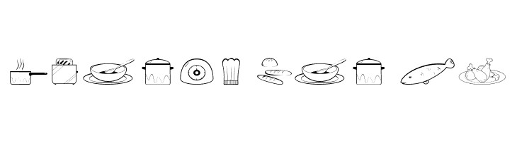 Cooking Set  Free Fonts Download
