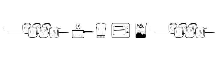 Cooking Set  Free Fonts Download