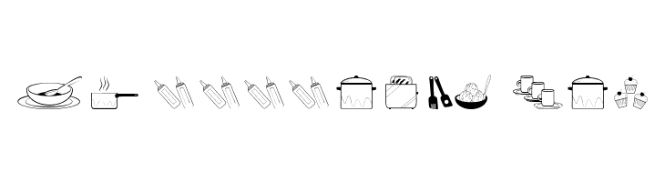 Cooking Set  Free Fonts Download