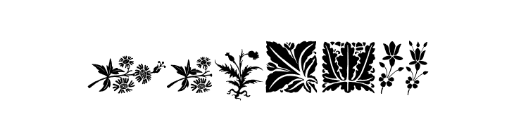 Rough Fleurons Free Two  Free Fonts Download
