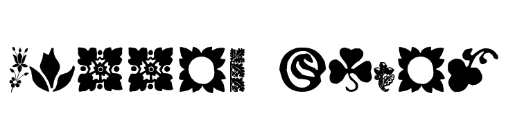 Rough Fleurons Free Two  Free Fonts Download
