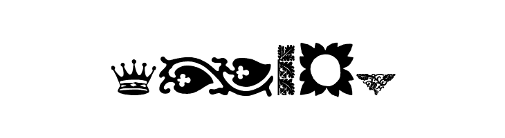 Rough Fleurons Free Two  Free Fonts Download