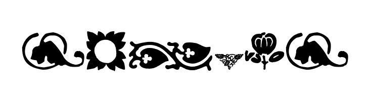 Rough Fleurons Free Two  Free Fonts Download