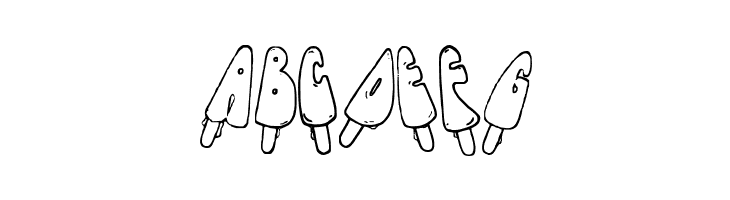 Jenna's Popsicles  Free Fonts Download