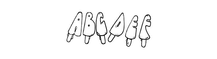 Jenna's Popsicles  Free Fonts Download