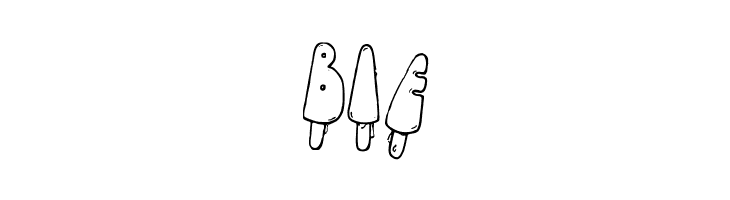 Jenna's Popsicles  Free Fonts Download