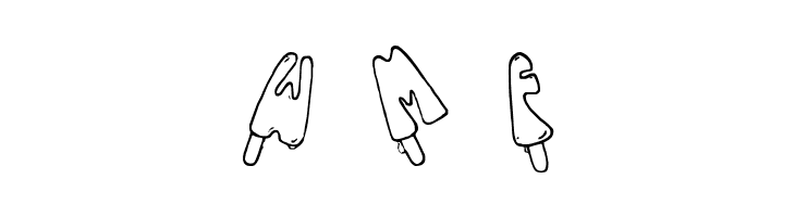 Jenna's Popsicles  Free Fonts Download