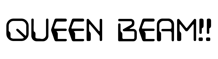 QUEEN%2BBEAM%2521%2521 DestructoBeam BB Font
