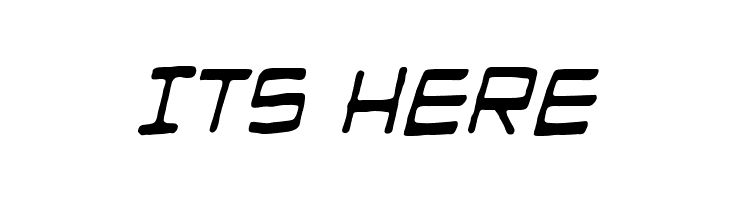 ManMachine BB Italic  Free Fonts Download