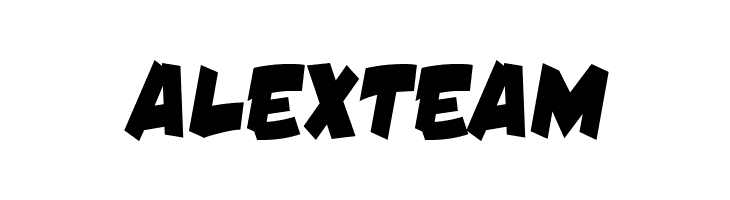 ALEXTEAM Damn Noisy Kids Font