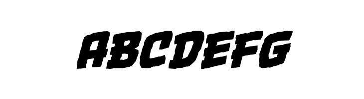 OneTwoPunchBB-Italic  Free Fonts Download