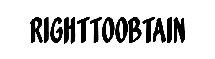 RIGHTTOOBTAIN Orange Fizz Font