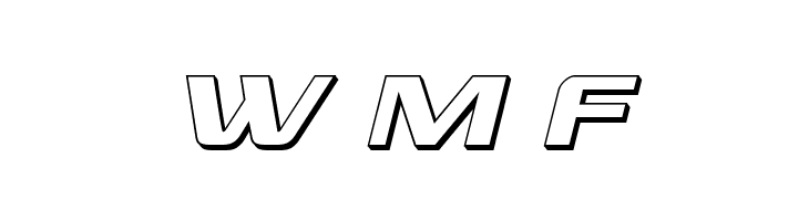 Grand National 3D Italic  Free Fonts Download