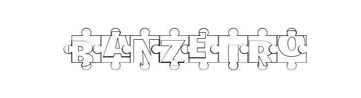 Puzzle Pieces Outline  Free Fonts Download