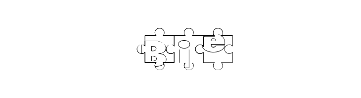 Puzzle Pieces Outline  Free Fonts Download