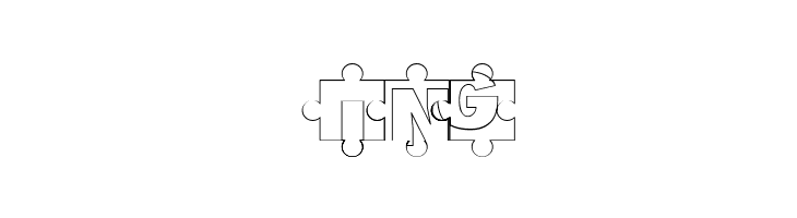 Puzzle Pieces Outline  Free Fonts Download