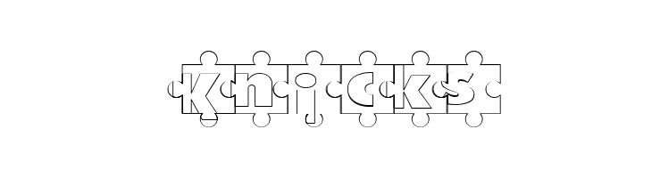 Puzzle Pieces Outline  Free Fonts Download