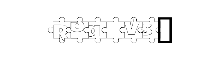 Puzzle Pieces Outline  Free Fonts Download