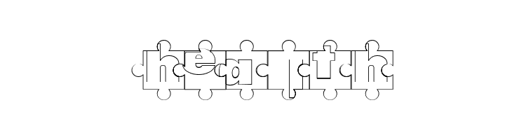 Puzzle Pieces Outline  Free Fonts Download