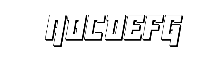 Danger Flight 3D Italic  Free Fonts Download