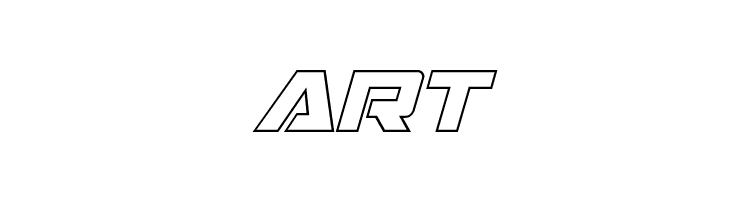 Trans-America Outline Italic  Free Fonts Download