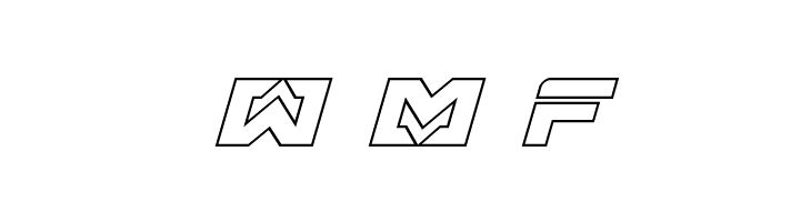 Trans-America Outline Italic  Free Fonts Download