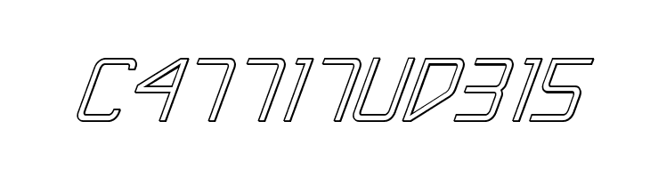 Escape Artist 3D Italic  Free Fonts Download