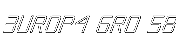 Escape Artist 3D Italic  Free Fonts Download