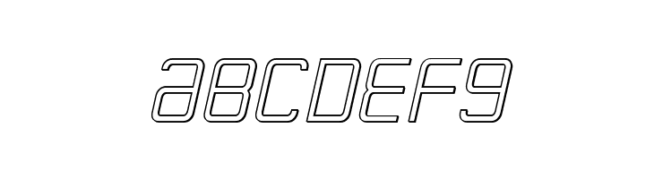 Escape Artist 3D Semi-Italic  Free Fonts Download