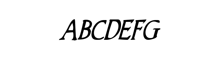 Woodgod Condensed Italic  Free Fonts Download