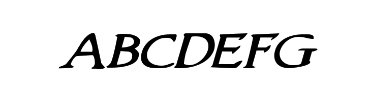 Woodgod Expanded Italic  Free Fonts Download