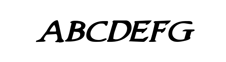 Woodgod Bold Expanded Italic  Free Fonts Download