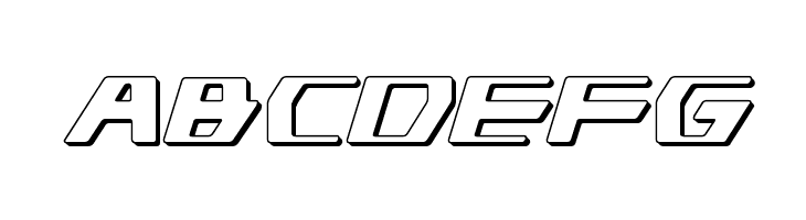 DS man 3D Italic  Free Fonts Download