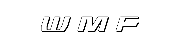 DS man 3D Italic  Free Fonts Download